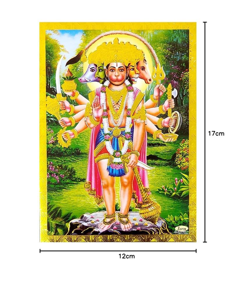 ハヌマーン、ラクシュミ、アルミ製、インド、ヒンドゥー教、宗教画、二枚セット ハヌマーン、ラクシュミ、アルミ製、インド、ヒンドゥー教、宗教